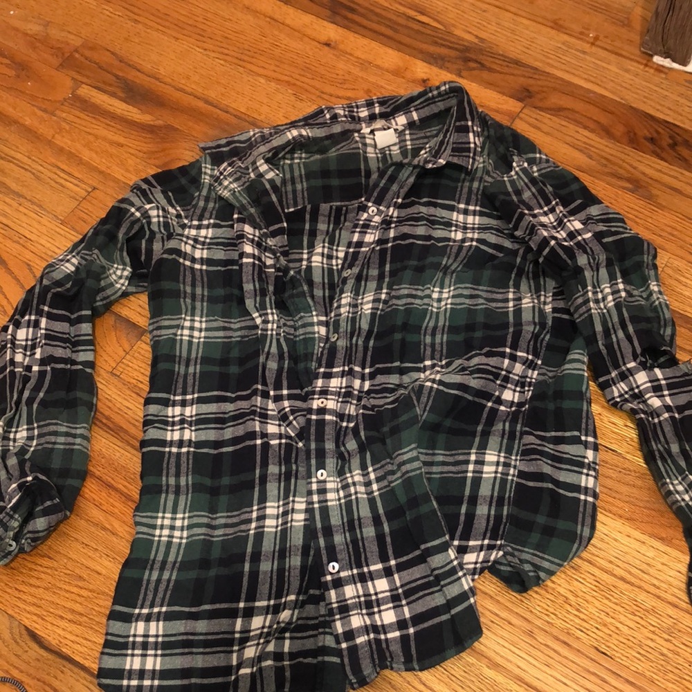 Blue and Green Flannel